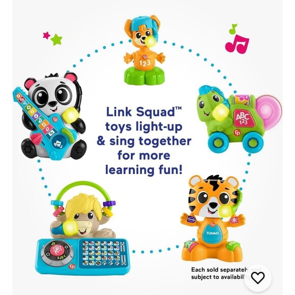 Baby Learning Toy Link Squad Jam & Count Panda w/Music & Lights Ages 9+ M WORKS - Picture 6 of 16